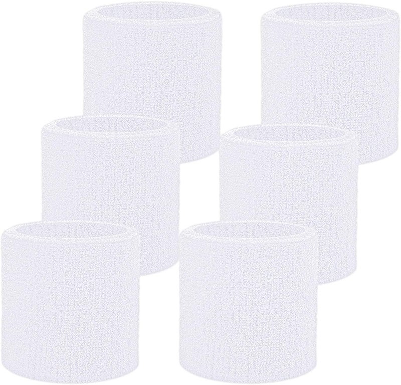 Fecawd Wristbands Sweatbands for Men & Women, Breathable Tennis Wrist Bands Absorbent Sweat Band Multiuse Wristband for Basketball, Running, Gym, Working Out - Image 1